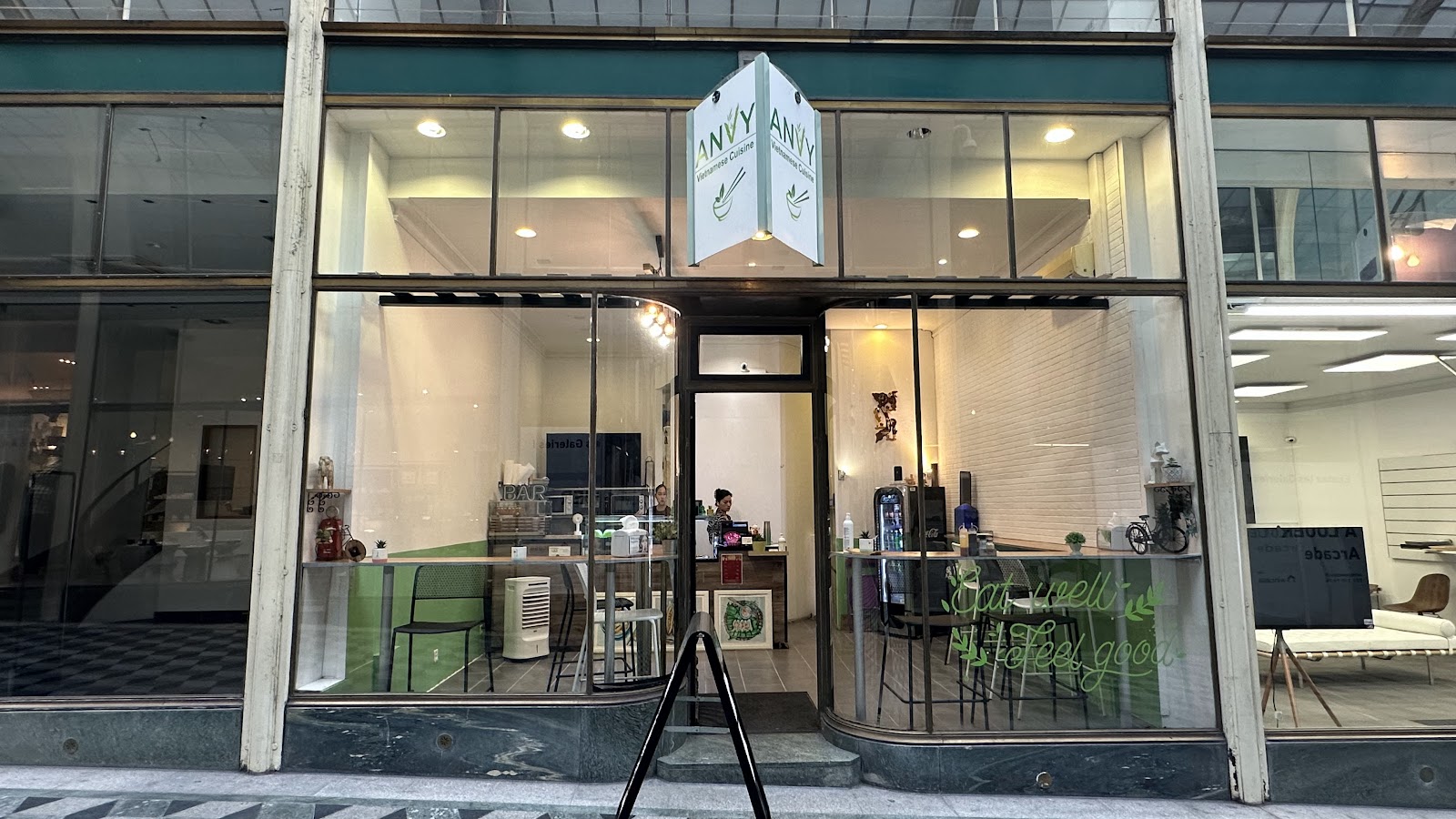 Anvy Restaurant Exterior Storefront